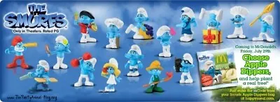 2011 The Smurfs Movie Mcdonalds Happy Meal Toys - U Pick • $3.99