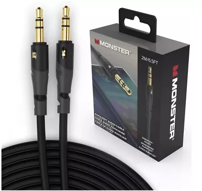 Monster Essentials Mini-to-Mini Audio Interconnect Cable - 3.5mm Stereo 2M/6.5FT • $10.95