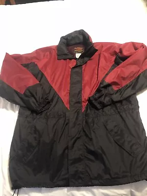 Stearns Dry Wear Mens Size M/L Jacket Hooded Full-Zip Nylon WATERPROOF • $14.95