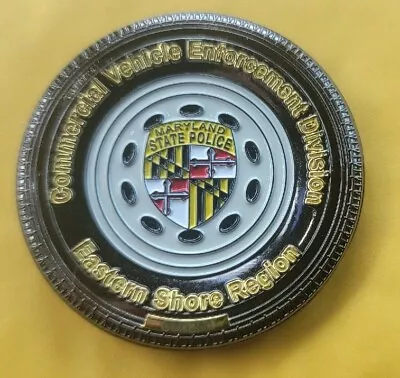 Maryland State Police Commercial Veh. Enforcement Division Tire Coin 200 Made • $15