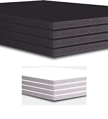 SIMPLEX  A1  A2  A3  A4    Foam Board - White & BLACK (Pack Of 10) 5mm Thick • £7.99