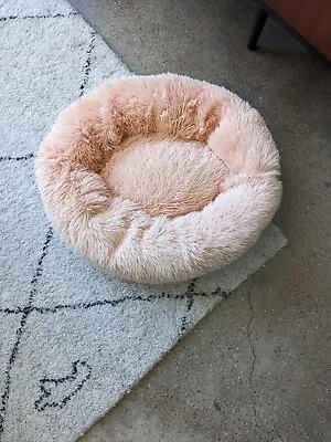 UNUSED Plush Pet Bed Calming Donut Bed Round Cuddler Nest Cushion Cats And Dogs • $9.99