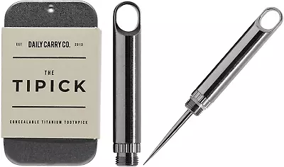 World'S Smallest Titanium Toothpick | EDC Keychain Tool Camping To • $50.99