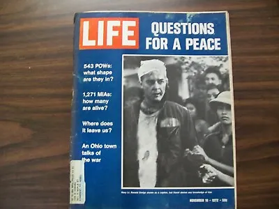 November 10 1972 Life Magazine-Vietnam POW -Royal Family -UCLA/Actor Mark Harmon • $4