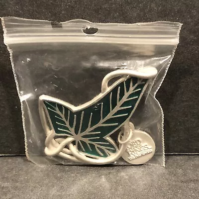 Elven Leaf Of Lorien Brooch Pin Silver Veins Official LOTR New • $11.99