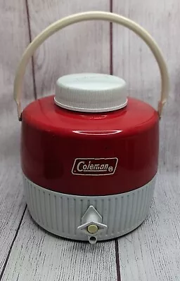 Vintage  Coleman 1 Gallon Camping Water Jug Cooler With Cup • $19.99