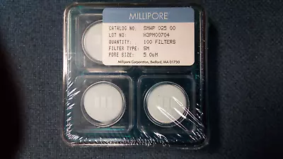 MILLIPORE 5um Filters PN# SMWP 025 00 100 Pieces In Box • $45.31