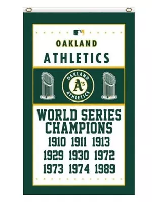 Oakland A's Flag 3x5ft Banner Polyester Baseball World Series Athletics010 • $15.99