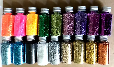 £9 • Buy (G1) 18 Pots Of Glitter Craft Declutter Job Lot