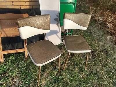 Queen City Dinette Chairs Vintage Dutchess Line Chrome Legs Retro • $50