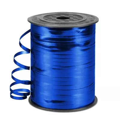 500 Yards 3/16  Metallic Curling Ribbon Dark Blue Balloon String Curly Ribbon... • $17.63