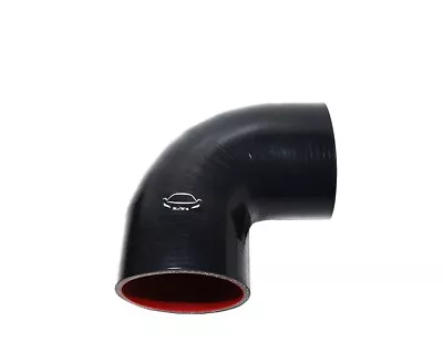 4-Ply Reinforced 4  ID 90 Degree Elbow Silicone Hose Coupler Intake BLACK • $20