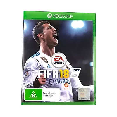 Fifa18 Xbox One ( 2017 ) Region Free Rating G Pre-Owned VGC • $9