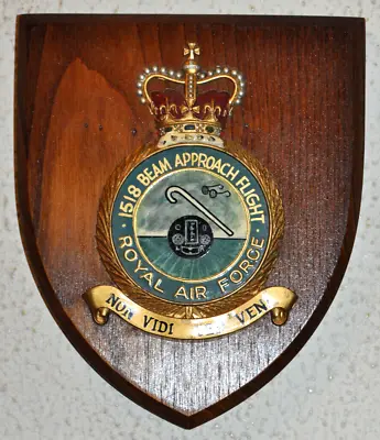 1518 Beam Approach Flight Royal Air Force Mess Wall Plaque Shield RAF • £35