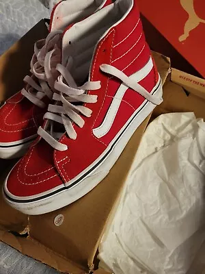 VANS Sk8-Hi Racing Red • $9.50