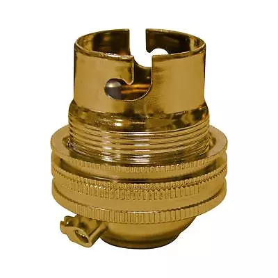 £4.75 • Buy Replacement Lamp Holder Chrome Bc Brass Bc Sbc Unswitched Lamp Holder - New