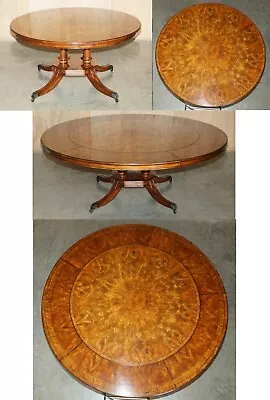 Rrp £23800 Designer Theodore Alexander Walnut Extending Round Jupe Dining Table • $11811.83