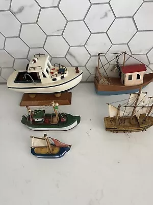 5 Minature Model Ships/Boats • $59.50