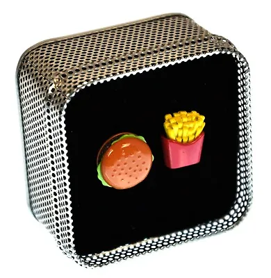 Burger & Fries MacDonald's Mad Art Cufflinks - Cuff Links - New • $12.32