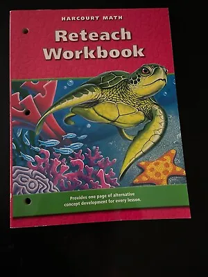$9.95 • Buy Harcourt Math : 4th Gr. Re-Teach Workbook