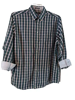 Chaps Plaid Long Sleeve Dress Shirt Mens 16-16.5/32-33 Great Condition Button Up • $9.50