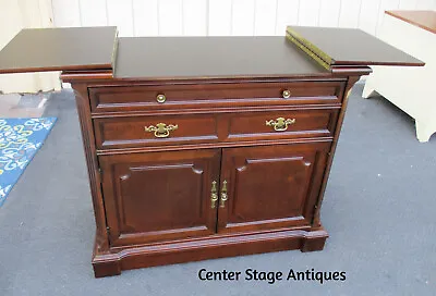 63696   BASSETT Furniture Bar Cart Server Sideboard Server Cabinet • $465