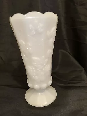 West Moreland Grape &Vine  Milk Glass Vase • $30