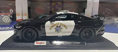 2020 Mustang Shelby GT500  Highway Patrol 1/18 Scale Maisto Special Edition New • $44.95