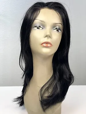 VANESSA By Fifth Avenue Womens Express Weave Mono Hil Black Straight Long WIG • $29.99