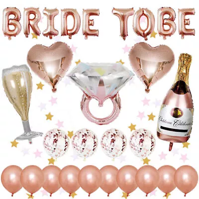 Bachelorette Party Decor Bride To Be Foil Balloon Set Bridal Shower Supplies NEW • $19.28