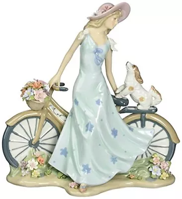 Cosmos 10414 Riding Bike With My Best Friend Ceramic Figurine 10-5/8-Inch • $138.26