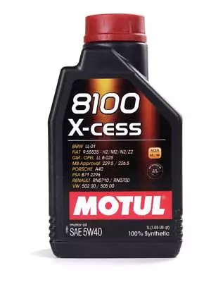 Motul 8100 X-CESS 5W40 - 1L - Fully Synthetic Engine Motor Oil • $18.51