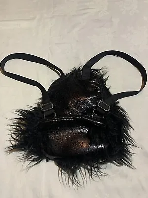 £5 • Buy Fur Mini Ruc Sac Style Bag Goth Emo Ruck Sack