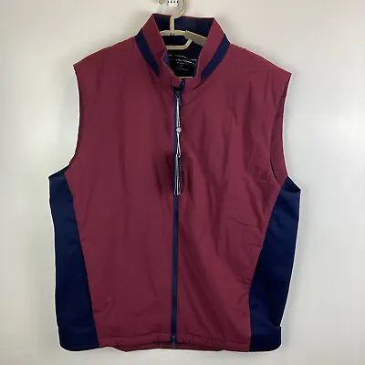 Holderness And Bourne Golf The King Vest L Claret Maroon Stretch Large NWT $220 • $85