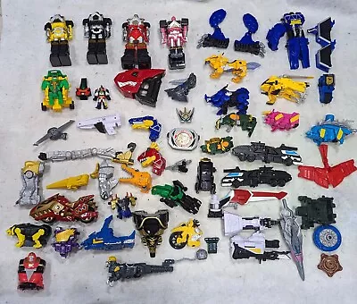 Mighty Morphin' Power Rangers Zord Megazord Parts And Vehicle Lot MMPR Bandai • $209.99