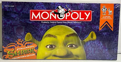 Sealed Nib 2007 Monopoly Shrek Collectors Edition Board Game Hasbro • $49.99