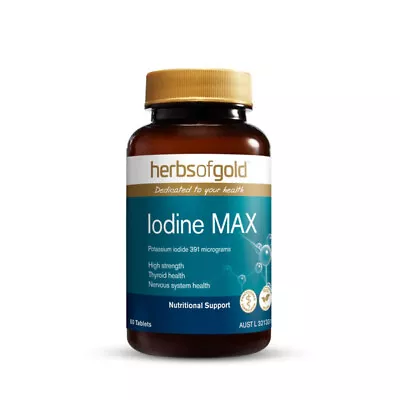 Herbs Of Gold Iodine Max 60 Tablets  • $13.59