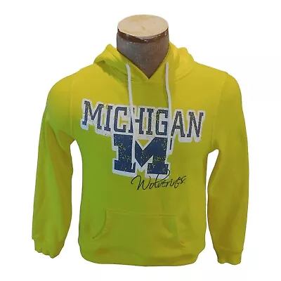 Michigan Wolverines Sweatshirt Hoodie Apparel Men's Small Pullover Maize  • $26.93