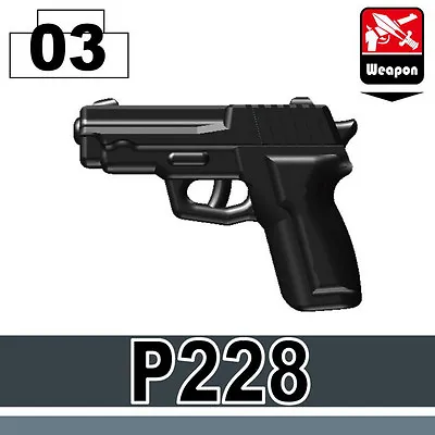 P228 Pistol Compatible With Toy Brick Minifigures Army SWAT • $1.67