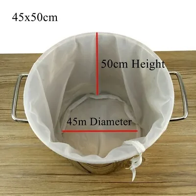 Beer Brewing Filter Bags Wine Brew Multi-Size Reusable Straining Fine Mesh Nylon • $52.63