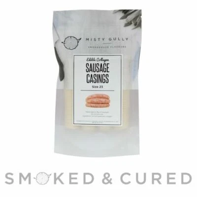 $21.95 • Buy Collagen Sausage Casings - Size 23 - Sausage Skins - FREE SHIPPING