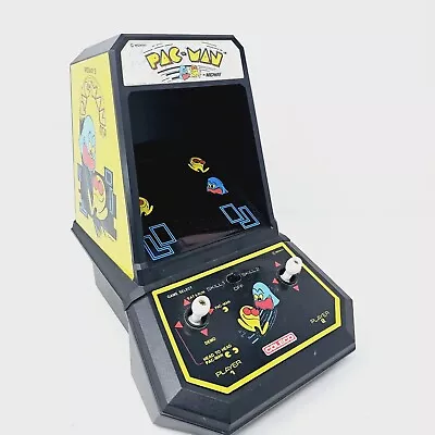 Vintage 1981 COLECO Midway PAC-MAN Mini Arcade Table Top Game Works Good Shape!  • $50