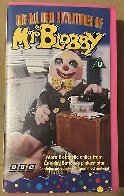 The All New Adventures Of Mr Blobby VHS RETRO Vintage BBC Video Pink Case 1992 • £6