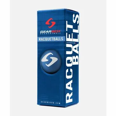 $9.99 • Buy New GEARBOX RACQUETBALLS - 3 BALL PACK - ELECTRIC BLUE AUTHORIZED DEALER 