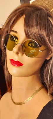$95 • Buy Vintage Willson Sunglasses Round Green Tint Original Hard Case