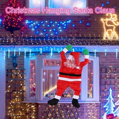 $15.19 • Buy Christmas Hanging Santa Claus Decoration Yard Climbing Indoor Outdoor Xmas Party