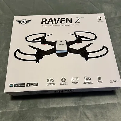 Sky Rider Raven 2 Quadcopter Foldable Drone With GPS WiFi Camera Phone Control • $49.99