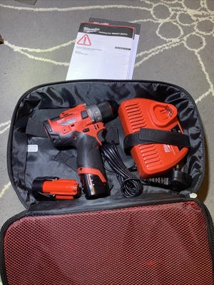 £169.95 • Buy Milwaukee M12 FPD FUEL Sub Compact Percussion Drill With 2x 2.0Ah Batteries