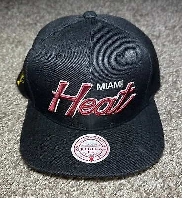 Mitchell & Ness Mens Snapback Cap NBA Miami Heat 2006 NBA CHAMPIONS Size O/s NWT • $40