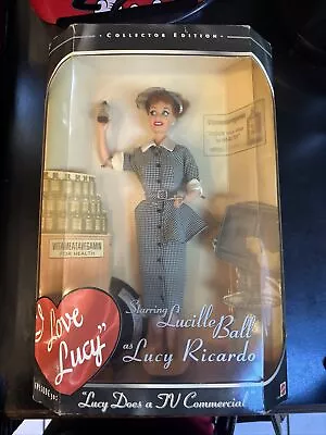 1997 Mattel Barbie Doll As I LOVE LUCY DOES A TV COMMERCIAL New In Box  • $34.99